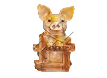 Design Schwein Figur Garten Statue Skulptur Figuren Skulpturen Dekoration C33